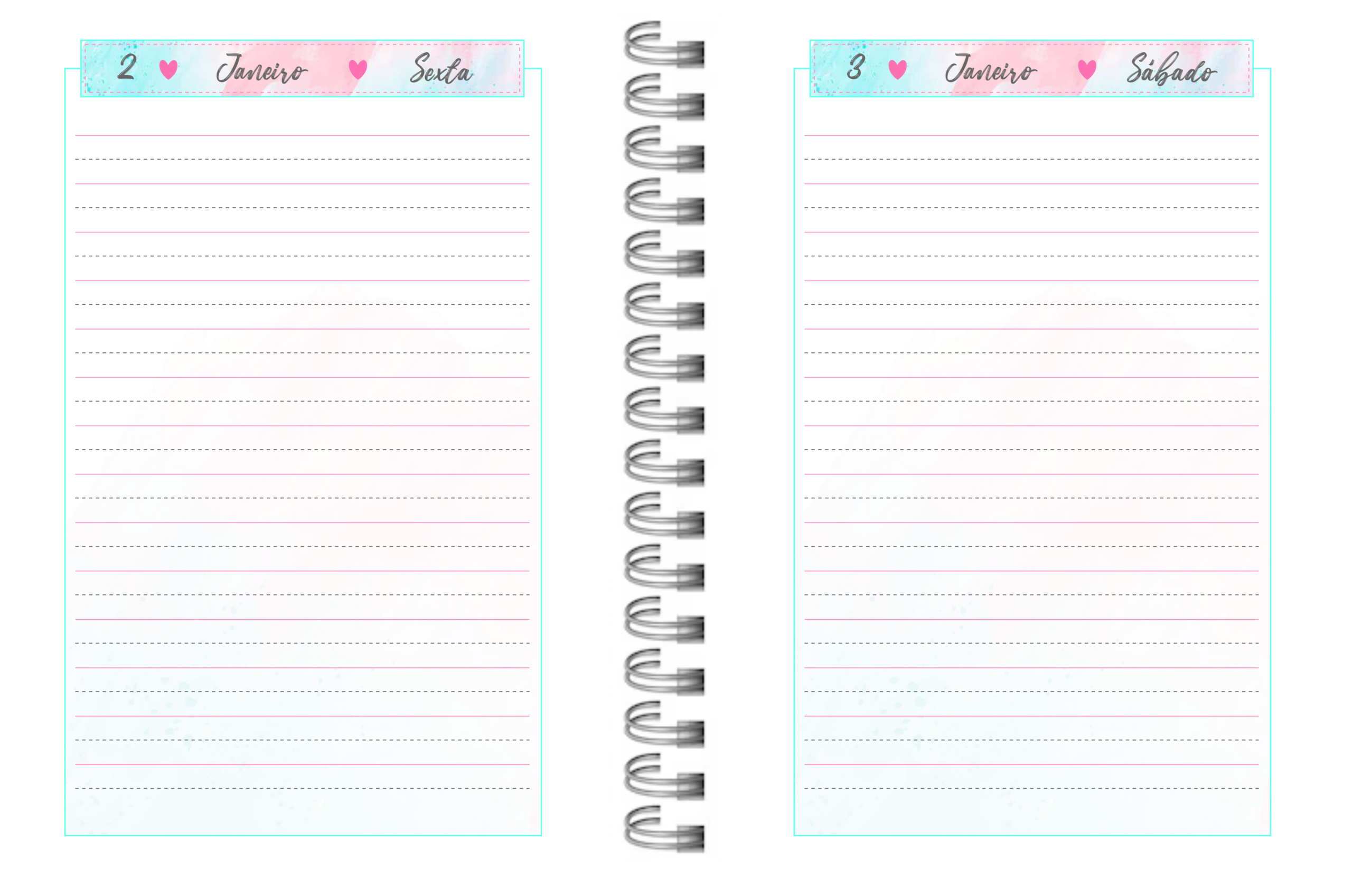 Combo Arquivos Digitais em PDF - Miolo Agenda Modelo 42 modelos disponiveis. 2026 - Imagem 14