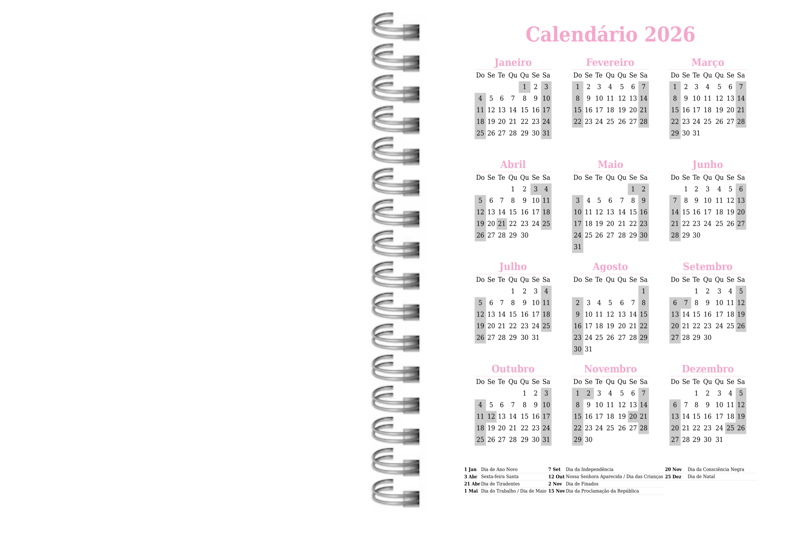 Arquivo Digital PDF - Miolo Agenda Modelo 02 - Imagem 3