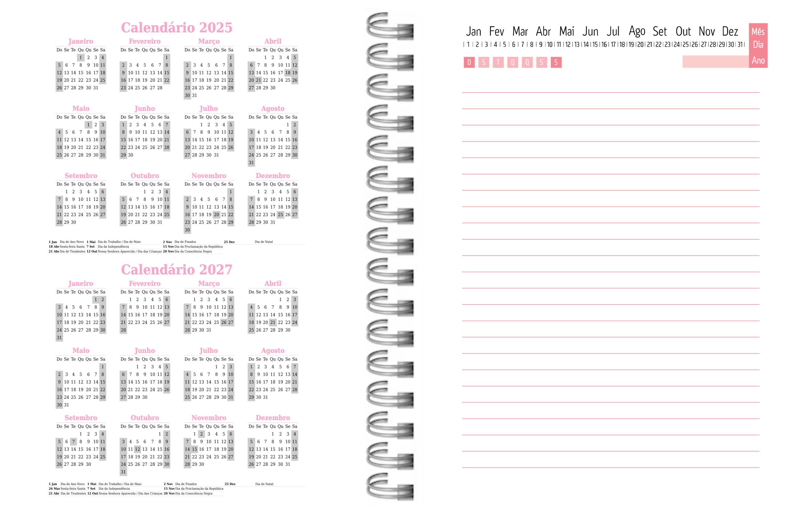 Arquivo Digital PDF - Miolo Agenda Modelo 02 - Imagem 4
