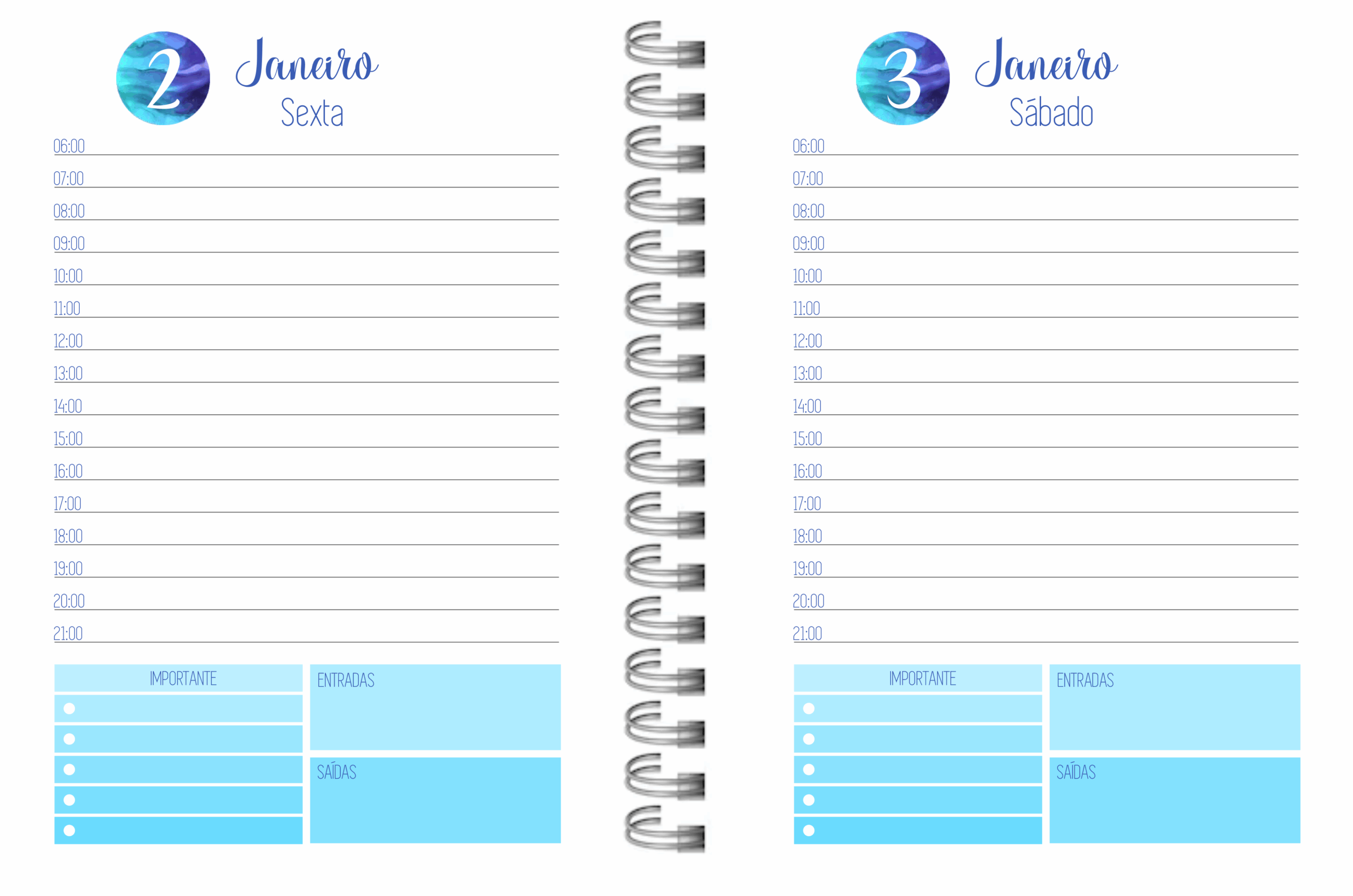 Combo Arquivos Digitais em PDF - Miolo Agenda Modelo 42 modelos disponiveis. 2026 - Imagem 37