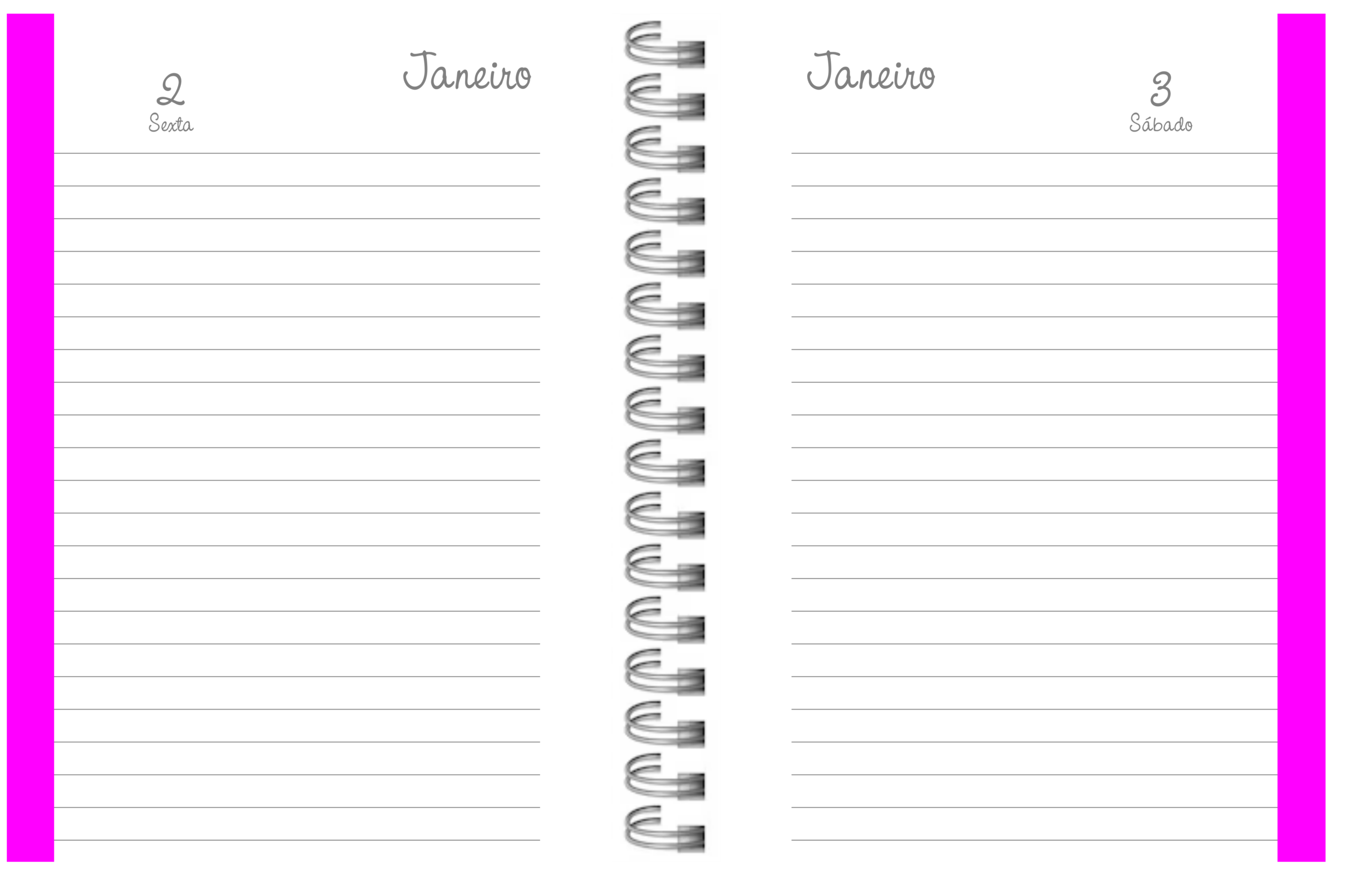 Combo Arquivos Digitais em PDF - Miolo Agenda Modelo 42 modelos disponiveis. 2026 - Imagem 17
